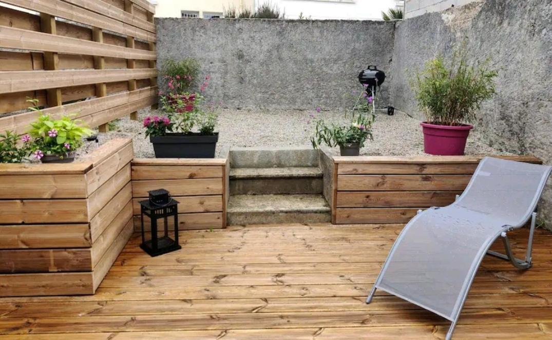 Apartamento Cocon avec jardin terrasse privé et parking Brest Exterior foto